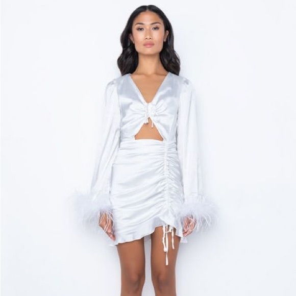 AKIRA Feather Cuff Mini Dress - Picture 5 of 6